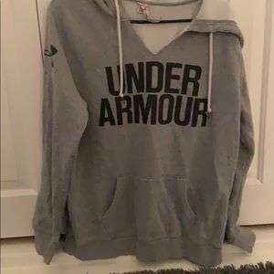 under armor gray hoodie